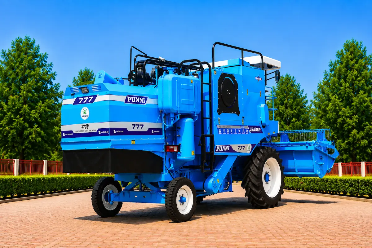 Right Side View of Punni 777 Combine Harvester