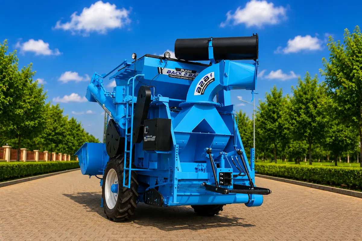 Rear lift system of Punni Back 2 Back Thresher for Trolley